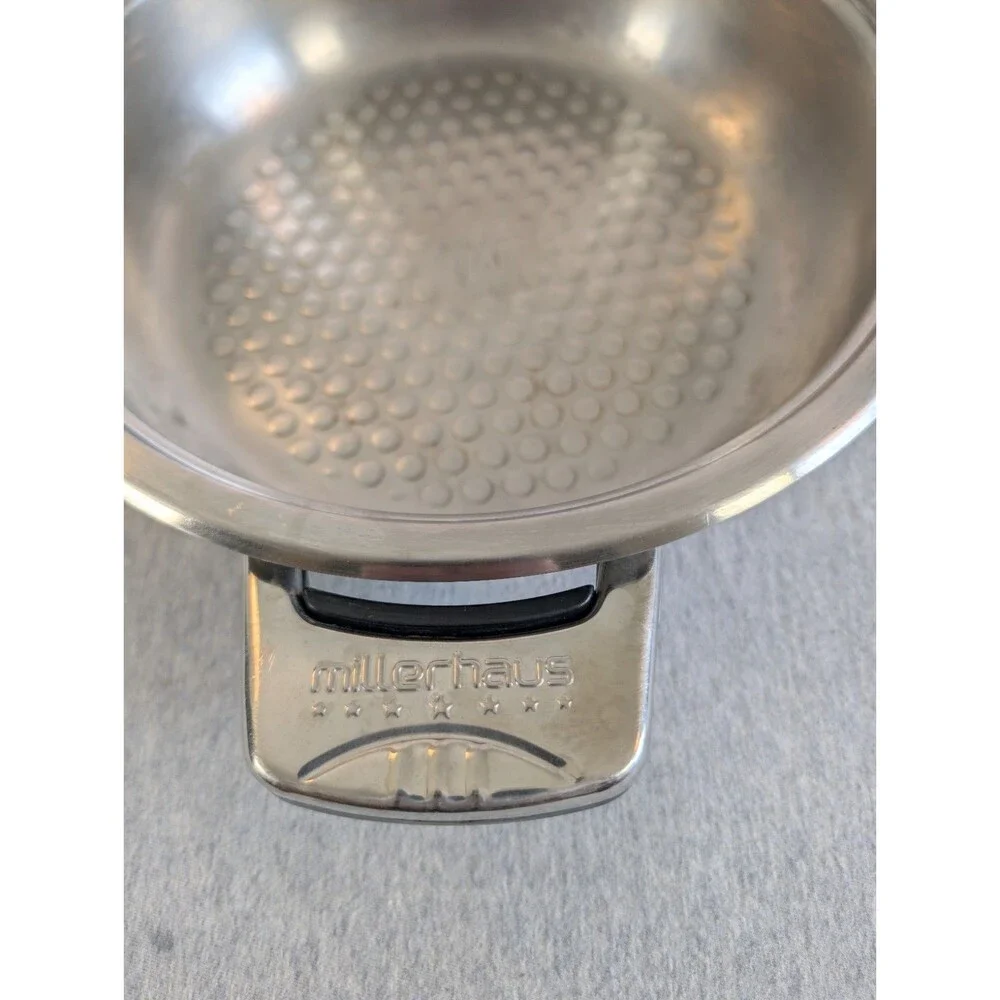 Millerhaus Z-Line 2L Stainless Steel Saute Pan Induction Compatible Handles